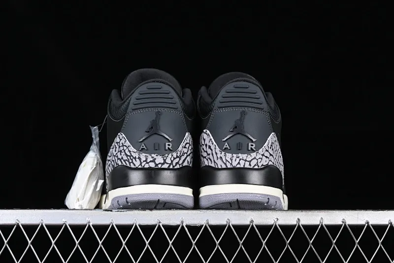 All categories Air Jordan Jordan series basketball shoes Air Jordan 3 Air Jordan 3 Retro "Off Noir" AJ3 Joe 3 old black cement CK9246-001